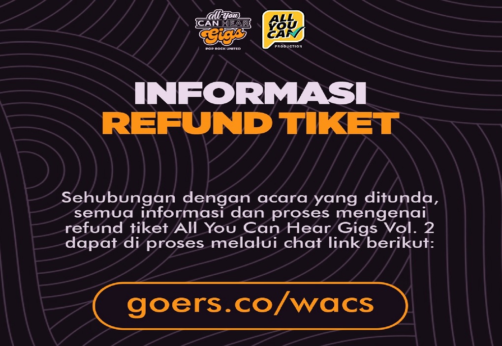 All You Can Hear Gigs Vol. 2 Ditunda, Dijadwalkan Ulang ke Juni 2026