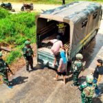 Koops TNI Habema Evakuasi Empat Pendulang Emas Korban Konflik Bersenjata di Papua Pegunungan