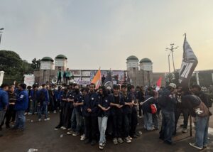 Mahasiswa USM Demo Soroti Demokrasi dan Kebijakan Ekonomi
