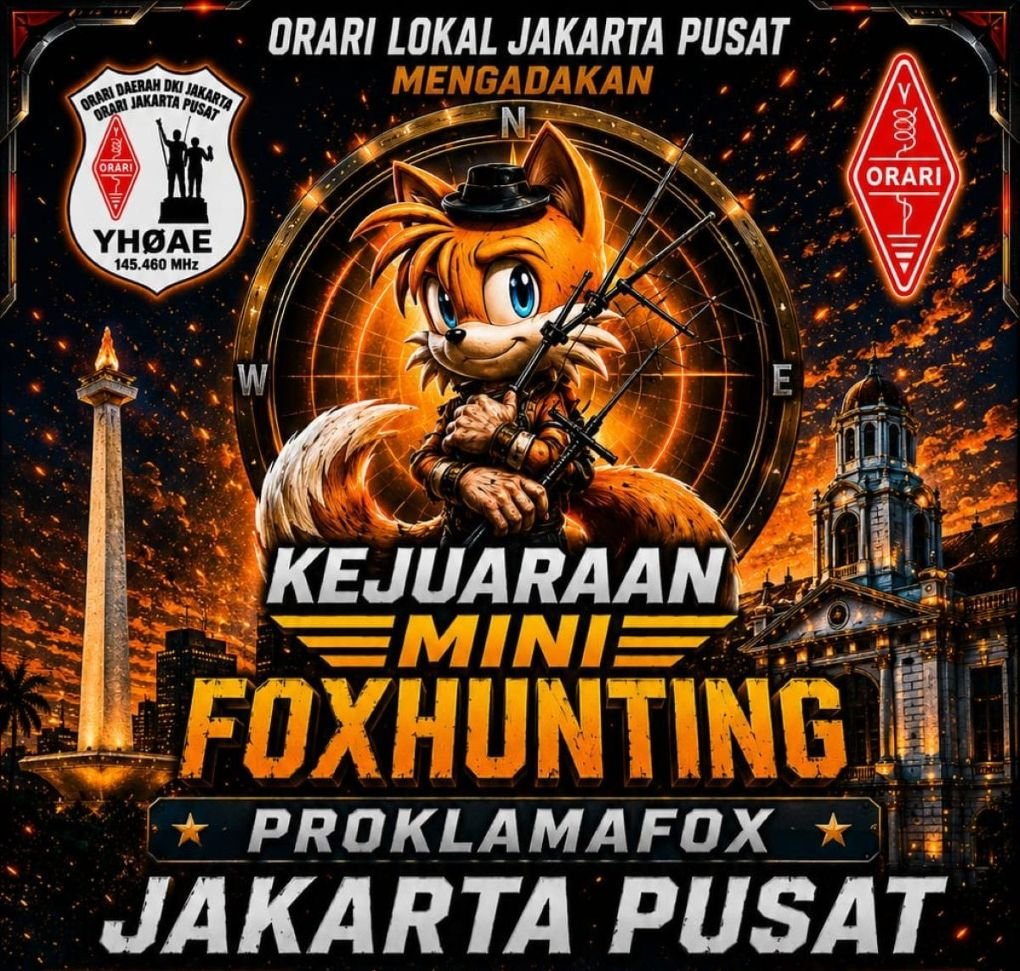 Kejuaraan Mini FoxHunting Proklamafox Jakarta Pusat 2026, Adu Strategi Memburu Sinyal Radio